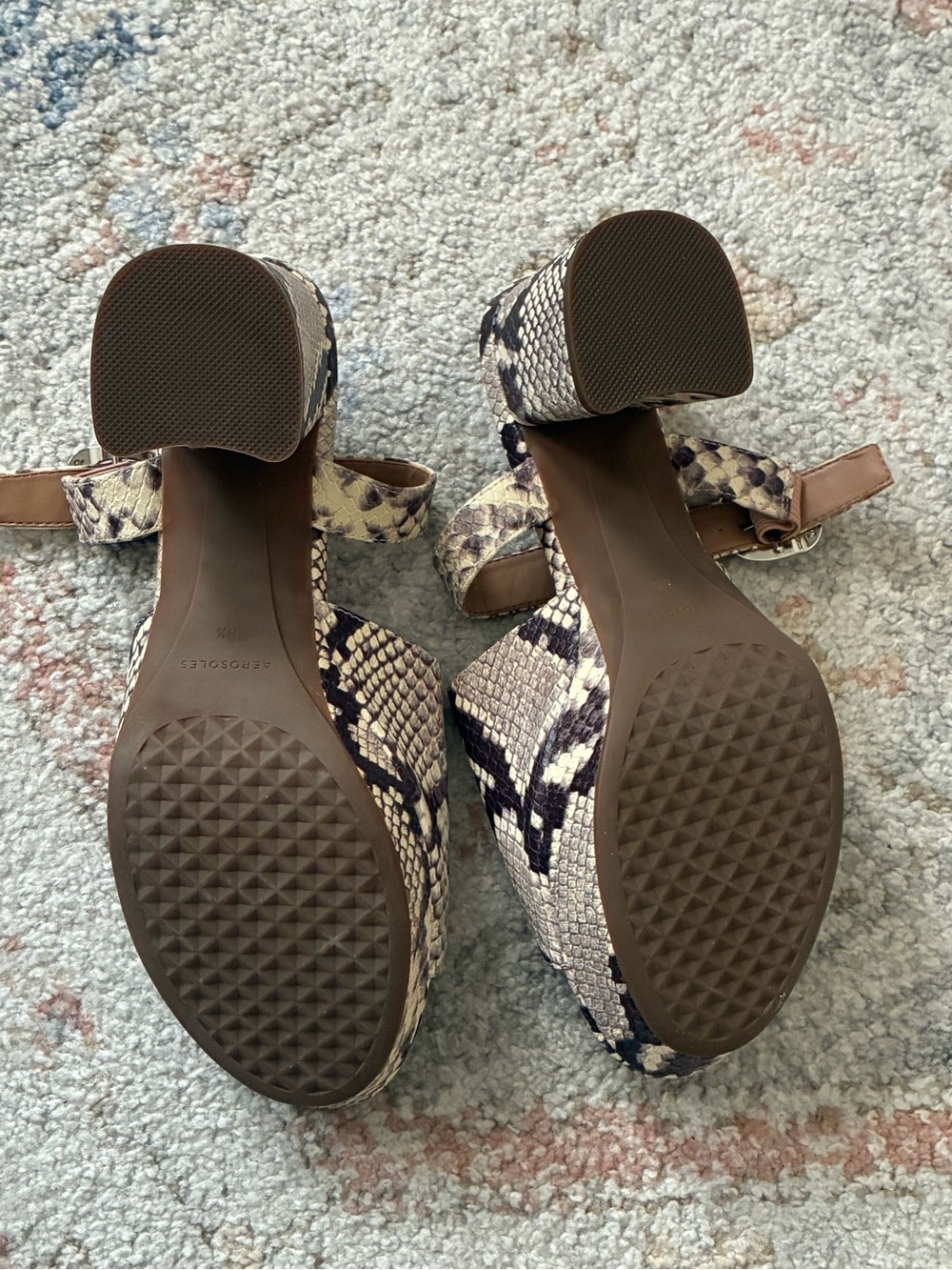 Aerosoles Women's Snake Print Slide Sandals - Size 8.5 - Picture 7 of 7